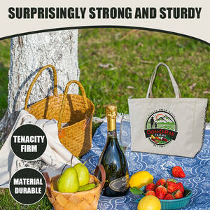 Sac fourre-tout en toile de <span class=keywords><strong>voile</strong></span> recyclée de qualité supérieure Sac à provisions en coton tanné végétal personnalisé pour les marques soucieuses de l'environnement - Product Image 5