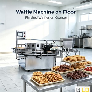 Machine à gaufres électrique réglable, formes personnalisables - Longue durée de vie, faible coût d'entretien, mini-appareil à snacks pour boulangerie - Product Image 2