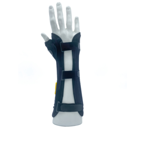 Supporto per Polso con Fissaggio per Pollice 27 cm in Tessuto Vellutato Destro Sinistro per Tunnel Carpale e Tendinite - Product Image 1