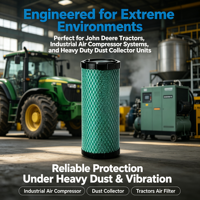 Nouveau filtre à air radial primaire ignifuge haute efficacité P831424 pour compresseur d'air industriel pour tracteurs John Deere