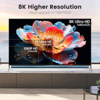HDTV zu HDTV 2.1 Kabel 8K 60Hz 4K 120Hz Vergoldetes Geflochtenes Kabel für TV Projektor Monitor Heimkino