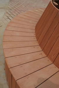 Tốt chịu lực Gỗ nhựa composite WPC công viên băng ghế dự bị xung quanh cây - Product Image 5