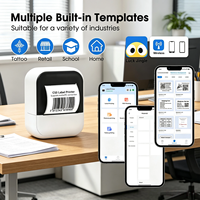 Printer Label Mini Pabrik untuk Android IOS Bluetooth, untuk Organisasi Dapur Rumah, Stiker, Tato, Ukuran 57mm
