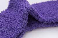 Chaussettes d'hiver et d'automne pour femmes KANGYI, chaussettes épaisses en microfibre, chaussettes tubulaires en tissu éponge, chaussettes douillettes et moelleuses