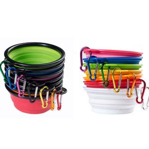 In Stock cane pieghevole da viaggio alimentazione 350ML/650ML/1000ML leggero pieghevole cucciolo ciotola d'acqua - Product Image 5