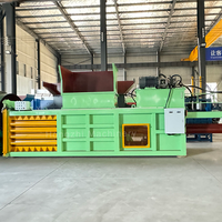 Presse à balles horizontale automatique pour le recyclage du papier usagé Hongzhi T100, système hydraulique motorisé, acier au carbone