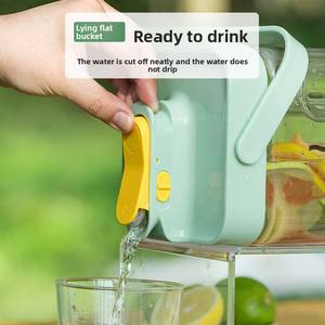 फैक्टरी थोक 3.5l साफ प्लास्टिक ठंडे पानी का रस डिस्पेंसर के साथ चाय ठंडा निकालने के लिए खुला फ्रिज सुविधाजनक रस डिस्पेंसर - Product Image 4