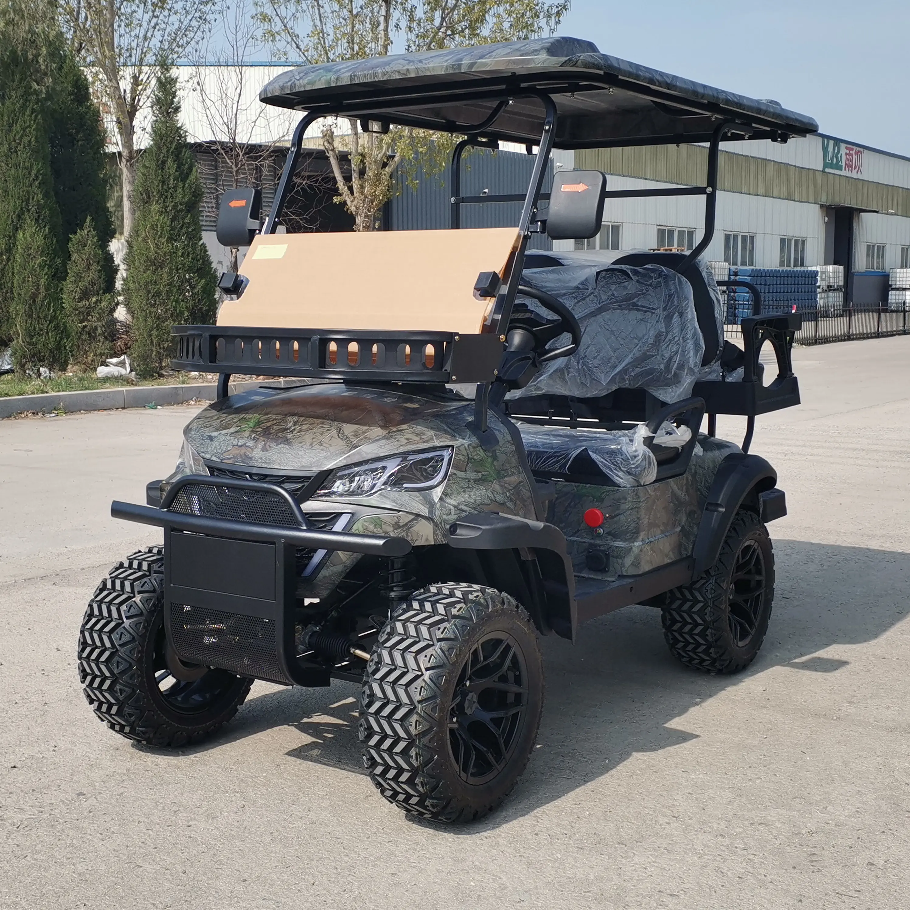Kepler Custom color logo Very Powerful Lithium Motorised 4Seater Lifted Electric Utility Off Road Golf Buggy Cart