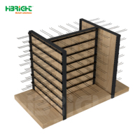 Étagère métallique polyvalente Highbright pour supermarché, gondole simple ou double paroi pour épicerie