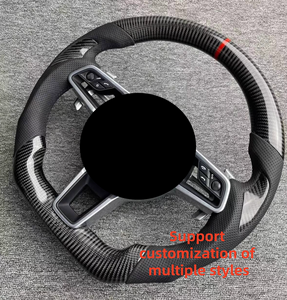 Volant en fibre de carbone personnalisé, mise à niveau au style 992 GT avec bouton <span class=keywords><strong>SC</strong></span> pour <span class=keywords><strong>Porsche</strong></span> Cayenne 958 958.2 Panamera 970 Macan 2011-2016 - Product Image 2