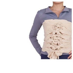 Ceinture de poitrine et abdominale multi-tiges en pur coton, respirante, toutes saisons, légère et respirante. - Product Image 1