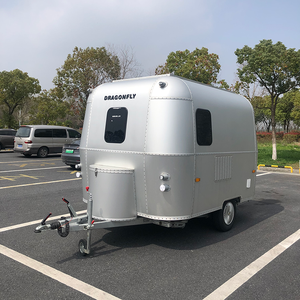 Mini-<span class=keywords><strong>caravane</strong></span> <span class=keywords><strong>vintage</strong></span> en aluminium avec salle de bain et cuisine indépendantes, <span class=keywords><strong>caravane</strong></span> de voyage légère pour le camping - Product Image 1