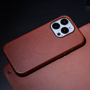 Original Nappa Classic Pure 7 colores PU Funda de <span class=keywords><strong>teléfono</strong></span> de cuero artificial para iPhone 14 16 17 Pro Max - Product Image 6