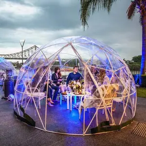 Tene A Dome tenda gelembung kubah transparan besar Pvc luar ruangan tenda gelembung kubah kubah bening