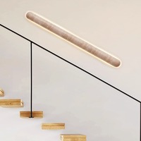 Lampe murale linéaire LED minimaliste nordique pour salon, chambre, bureau, escalier, longue bande, coin, lampe de chevet