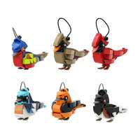 Funbuild Figurines d'Oiseaux Classiques à Suspendre, Ornements Colorés, Modèles de Moineaux et d'Oiseaux Chanteurs, Ensemble de Blocs de Construction Jouets