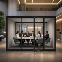 Cabine Acoustique Insonorisée Haute Densité pour Réunions, Studio d'Enregistrement Professionnel pour Hall d'Hôtel et Bureaux d'Entreprise