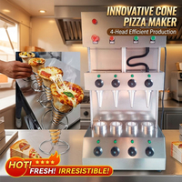Machine à cônes à pizza commerciale, prix abordable, électrique, automatique, pour la préparation de cônes à pizza, équipement de restauration rapide pour food truck et boutique