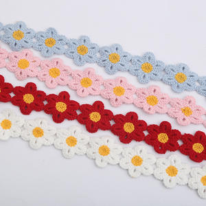 Garniture tricotage colorée OEM Sac à main Accessoires de sac en dentelle Garniture en dentelle <span class=keywords><strong>crochet</strong></span> - Product Image 4