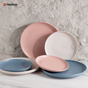 Plato de cerámica de estilo nórdico para postre, plato de gres para carne estilo occidental, apto para lavavajillas, ideal para bodas, hoteles y restaurantes. - Product Image 6