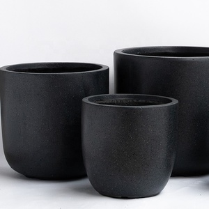 Nhà Máy Bán Buôn Tối Giản Cổ Điển Ngoài Trời Vườn Trang Trí Xi Măng Nhà Máy Chậu Lớn Hình Trụ Trồng Trong Nhiều Màu Sắc - Product Image 2