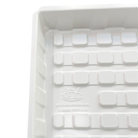 Plateaux de culture hydroponique en plastique pour micro-légumes avec dôme, bacs de pépinière et couvercles - PVC écologique