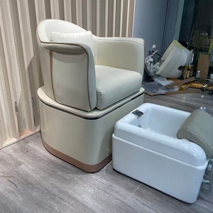 <span class=keywords><strong>Fauteuil</strong></span> de manucure et pédicure haut de gamme avec bain de pieds, électrique et inclinable, pour extensions de cils, avec massage du dos - Product Image 3