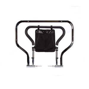 Folding <b>Bedside</b> Handrail Support High Carbon Steel With <b>Storage</b> Pouch For Elderly And Pregnant Women Assistance - Product Image 1