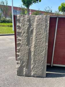 Panneau mural en pierre champignon 3D de style design industriel, revêtement <span class=keywords><strong>extérieur</strong></span> en placage artificiel, pierre PU, fausse <span class=keywords><strong>roche</strong></span> pour murs extérieurs - Product Image 3