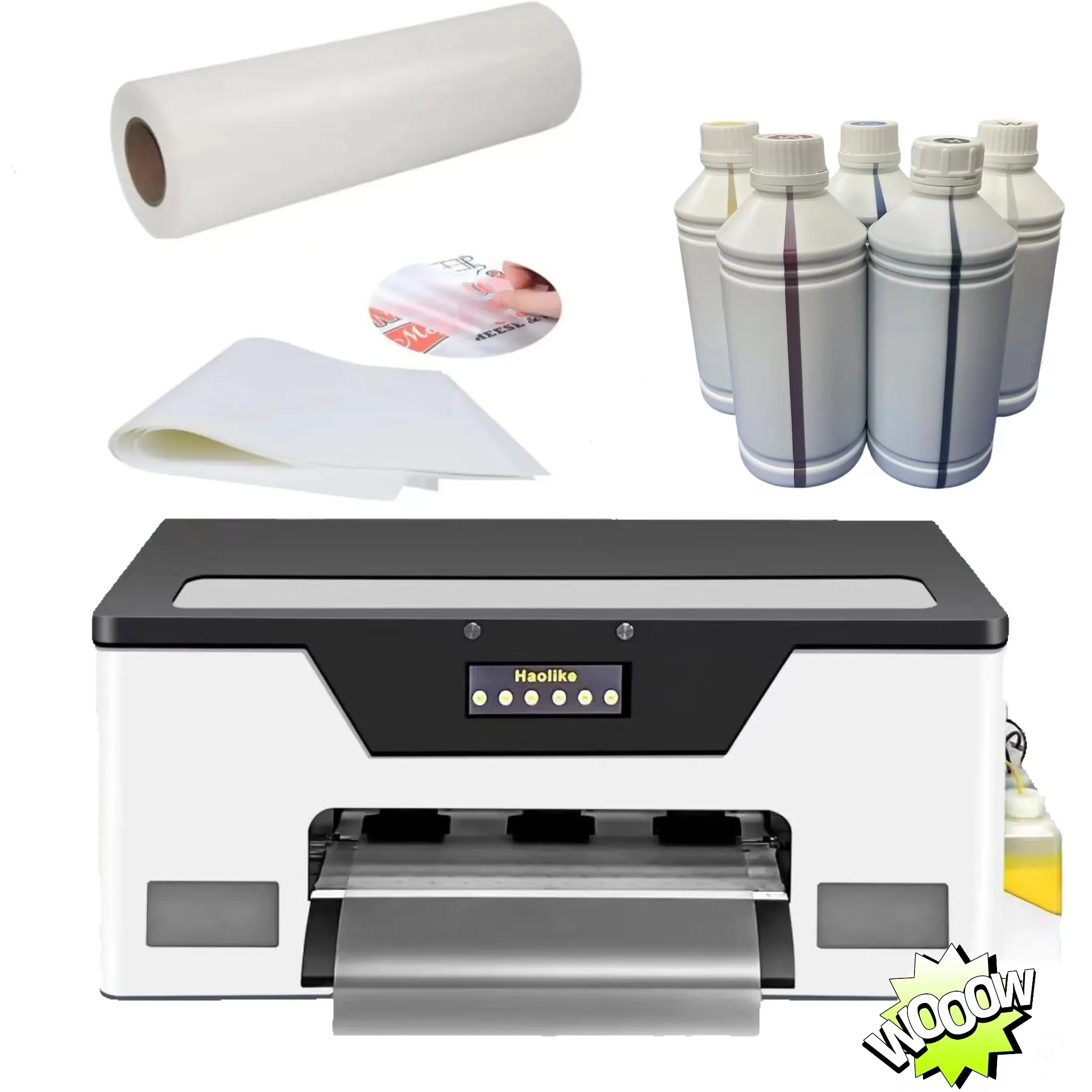 T-Shirt-Druck XP600 A3 DTF-Drucker Wärmeübertragung und Sublimation Öko-Lösungsmitteldrucker