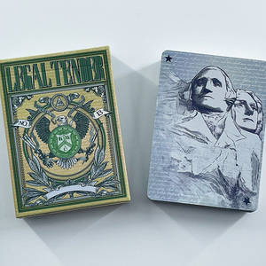 Cartas de Juego de Plástico Holográficas Personalizables, Resistentes al Agua, Color Verde Esmeralda, Modelo Monarch Dollar Emerald Pro PC-25 - Product Image 3