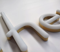 Enseignes lumineuses néon LED en aluminium découpées au laser 3D, alimentées en courant alternatif, étanches IP65, à fixer au mur pour bâtiments et écoles