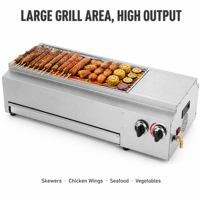 Barbecue à gaz commercial de qualité supérieure pour snack-bar, restaurant et équipement de restauration