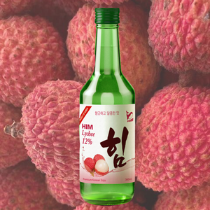 Him Lychee Soju 360ml Refrescante Mezcla única Dulce Fresco Lychee Sabores tradicionales de Soju Alcohol primario Hierbas Licores Producto - Product Image 3