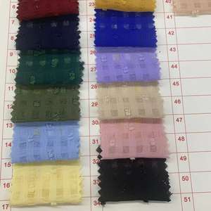 Tela Jacquard de 100% T con alambre de plata y celosía catiónica para mujer, ropa femenina de almacén de tela, Huo Shu Yin Hua 100D - Product Image 4