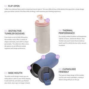 Hồng ling bán hàng nóng thiết kế cổ điển UV in ấn mô hình đôi tường thép không gỉ cách điện đơn giản cốc cà phê cốc - Product Image 3