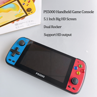 Console d'émulateur d'écran HD 5.1 pouces Mémoire 32 Go/64 Go 6000 jeux intégrés Prend en charge plus de jeux Rétro Classique Lecteur de jeu portable