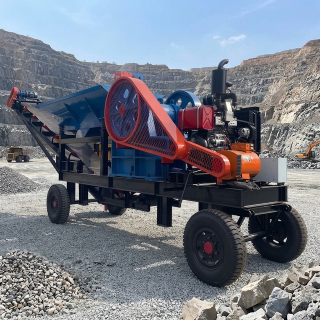 Competitive Price High Efficiency Stable PE300x500 Mobile Jaw Crusher with diesel Engine with Strict QC with Low Noise