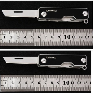 มีดพับอเนกประสงค์คุณภาพสูงขนาดพกพา ใบมีดคมกริบ ใช้งานได้หลากหลาย เหมาะสำหรับเป็นของขวัญ ใช้สำหรับตั้งแคมป์เอาตัวรอดกลางแจ้ง มีดสำหรับมืออาชีพ - Product Image 4