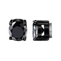Aretes Magnéticos a Precio de Mayoreo Chapados en Oro, Plata y Negro de Acero Inoxidable con Zirconia
