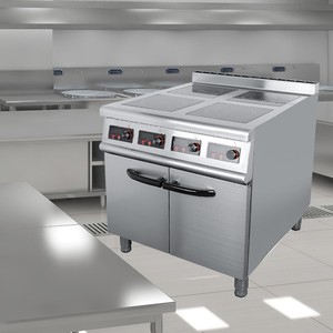 Fornello a induzione a combinazione commerciale verticale 15KW <span class=keywords><strong>4</strong></span> a 6 fuochi rimovibile - Product Image 1