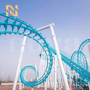 Montañ<span class=keywords><strong>a</strong></span> Rusa Gigante de 16 Asientos, 90kw, Pista de 500m, Velocidad Máxima de 70km/h, Acero FRP, Color Personalizado, Atracción de Parque de Diversiones, 120s de Funcionamiento Continuo - Product Image 4