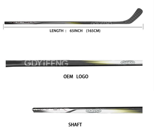 ไม้ฮอกกี้น้ำแข็งคาร์บอนไฟเบอร์สำหรับผู้ใหญ่ ขนาด 65 นิ้ว 165 ซม. สำหรับการแข่งขัน รุ่น SF-SR-003 น้ำหนัก 550 กรัม ความยืดหยุ่น 60/56/52 นิ้ว คล้ายกับ <span class=keywords><strong>CCM</strong></span> - Product Image 3