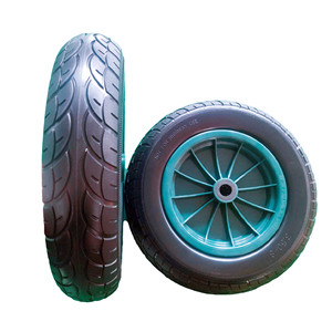 Cheng Jin 3.50-8 PU Foam Wheel Solid Polyurethane Blue <b>For</b> Handcarts And <b>Tool</b> <b>Carts</b> - Product Image 3