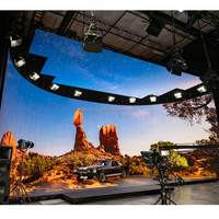 Latar Belakang Publik Layanan Depan Panel Dinding Video LED P3.91 HD Display LED