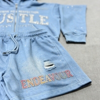 Ensemble de sweats à capuche zippés pour hommes, style jogger vintage, effet vieilli et délavé à l'acide, avec logo personnalisé et strass, Fabricant