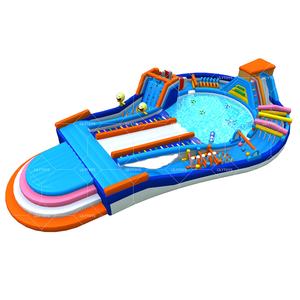 Aire de jeux pour parc aquatique gonflable <span class=keywords><strong>commercial</strong></span> pour enfants Lilytoys Giant avec piscine - Product Image 1