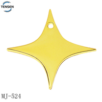 Breloques personnalisées avec logo de marque chrétienne, mignonnes et designées, plaquées or, accessoires de maillot de bain, étiquettes de nom en métal gravées, bracelet unisexe