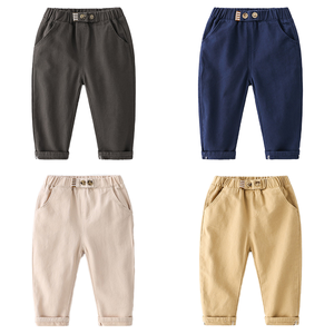 2024 à la mode Style coréen à la mode pantalons décontractés pour garçons printemps coton confortable taille moyenne ajustement petites tailles moyennes - Product Image 6