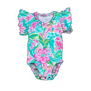 Traje de baño para bebé recién <span class=keywords><strong>nacido</strong></span> Navidad niño niña manga corta pantalones cortos patrón occidental - Product Image 3